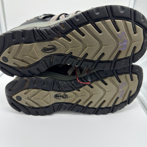 Chaco Mens Outcross Evo 1 Water Shoes Hiking Size 12 Gray Red Quick Lace - Picture 8 of 8